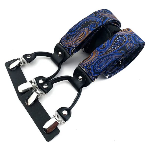 Straps For Pants - Men's Fashion Accessories Suspenders, 3.5cm Wide, Y-Back, 6 Clips, Wedding Party Event Gifts for Dad Father Husband - Image 4