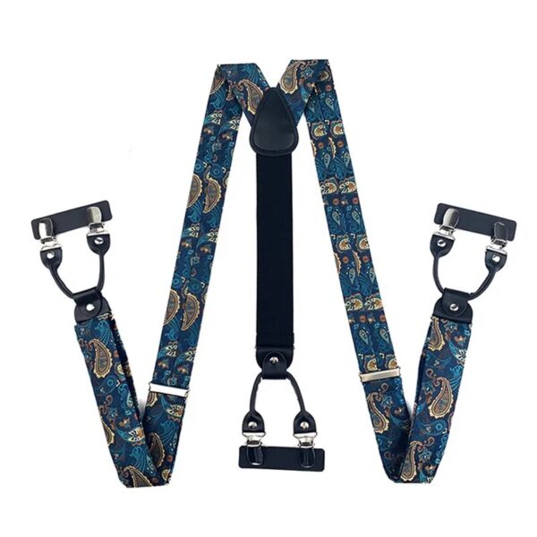 Straps For Pants - Men's Fashion Accessories Suspenders, 3.5cm Wide, Y-Back, 6 Clips, Wedding Party Event Gifts for Dad Father Husband