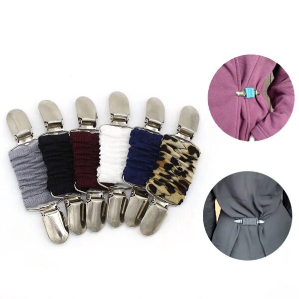 Elastic Dress Cinch Clips for Women and Kids, Collar and Shirt Back Cinch Clips Waist Tightener Set - Image 3