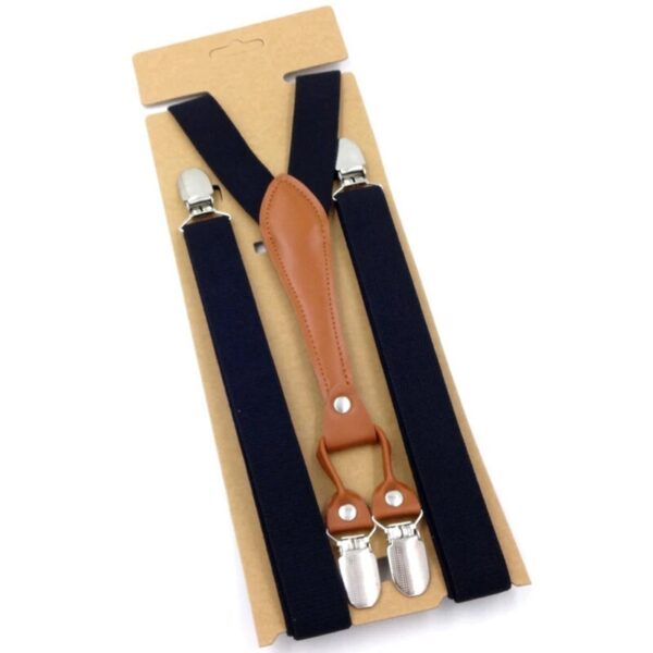 Straps For Pants - Fashion Suspenders for Men and Women, Leather Trimmed End, Y Back, Adjustable Elastic Trouser Braces, Ideal for Wedding Party - Image 6