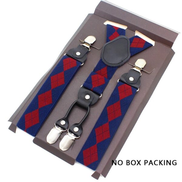 Leather Alloy Suspenders - 4 Clips Fashion Straps for Pants, Vintage Unisex Casual Suspender Trousers Strap, Ideal Husband's Gift - Image 8
