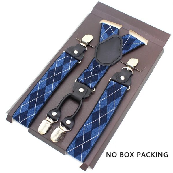 Leather Alloy Suspenders - 4 Clips Fashion Straps for Pants, Vintage Unisex Casual Suspender Trousers Strap, Ideal Husband's Gift - Image 10