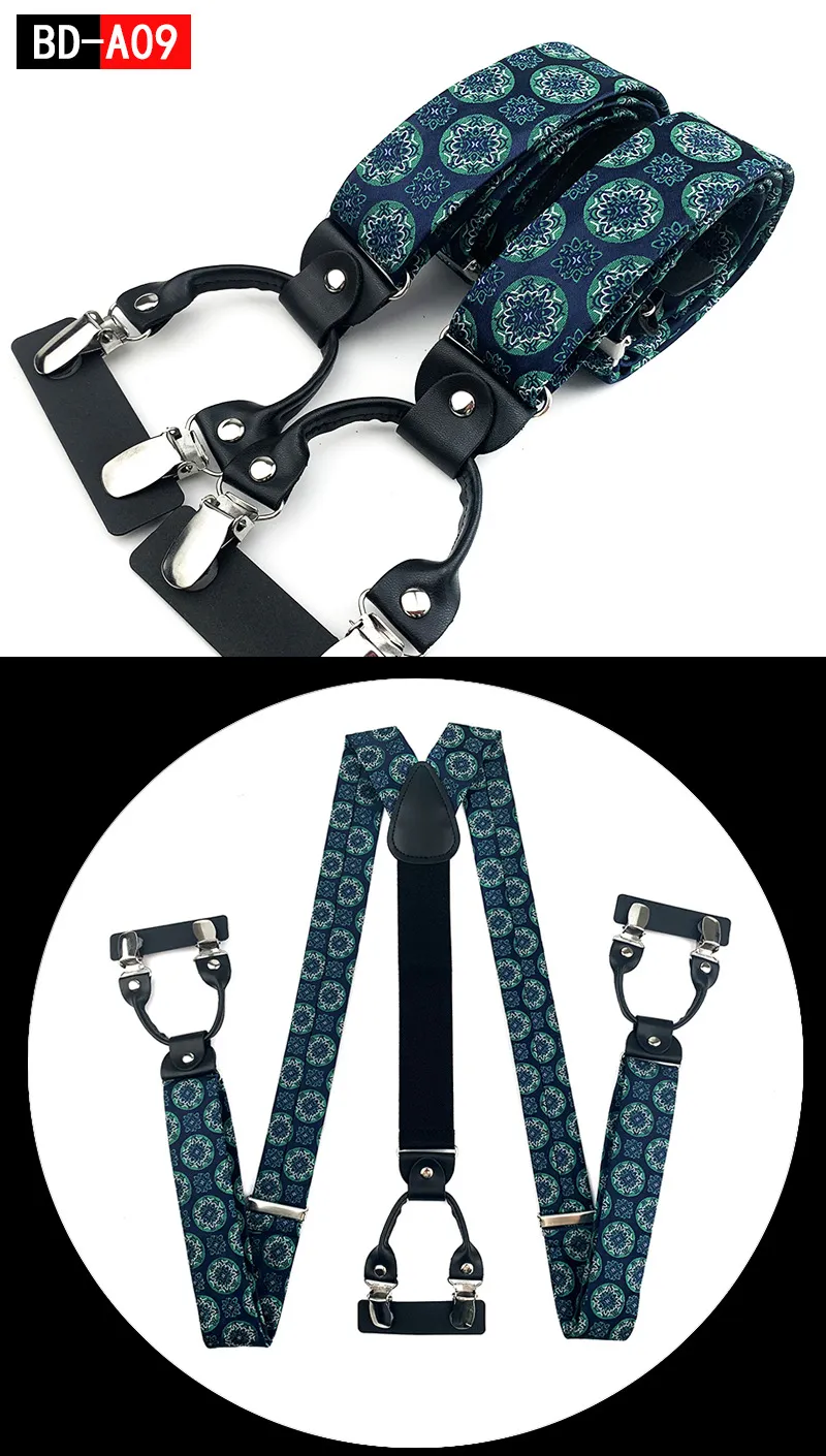 Straps For Pants - Men's Fashion Accessories Suspenders, 3.5cm Wide, Y-Back, 6 Clips, Wedding Party Event Gifts for Dad Father Husband