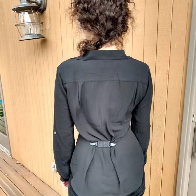  Elastic Dress Cinch Clips for Women and Kids, Collar and Shirt Back Cinch Clips Waist Tightener Set