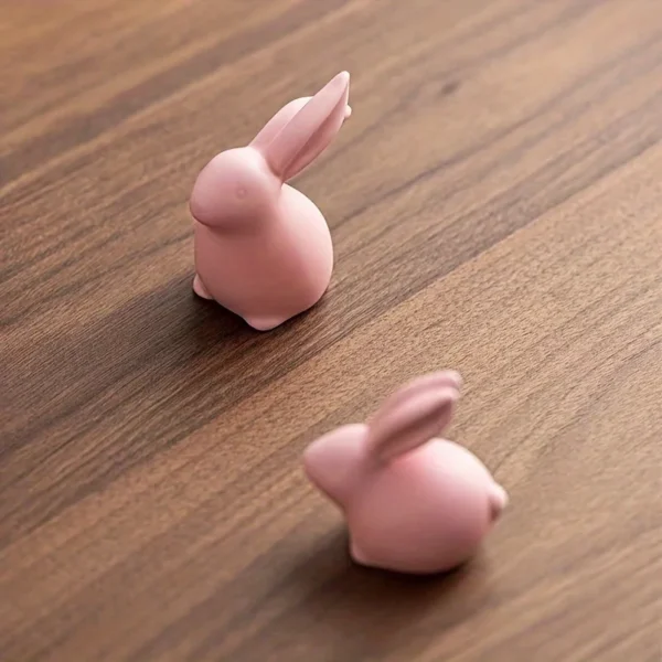 Ceramic Rabbit Figurines Charming Easter and Home Décor Gifts - Porcelain Art for Modern Homes, Weddings, and Crafts - Image 5