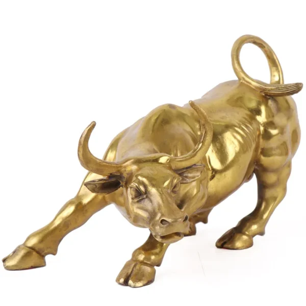 Wall Street Cattle Sculpture, Copper Cow Statue - Ideal Office Decoration, Mascot, and Business Gift showcasing Artistic Craftsmanship - Image 5