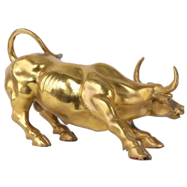 Wall Street Cattle Sculpture, Copper Cow Statue - Ideal Office Decoration, Mascot, and Business Gift showcasing Artistic Craftsmanship - Image 6