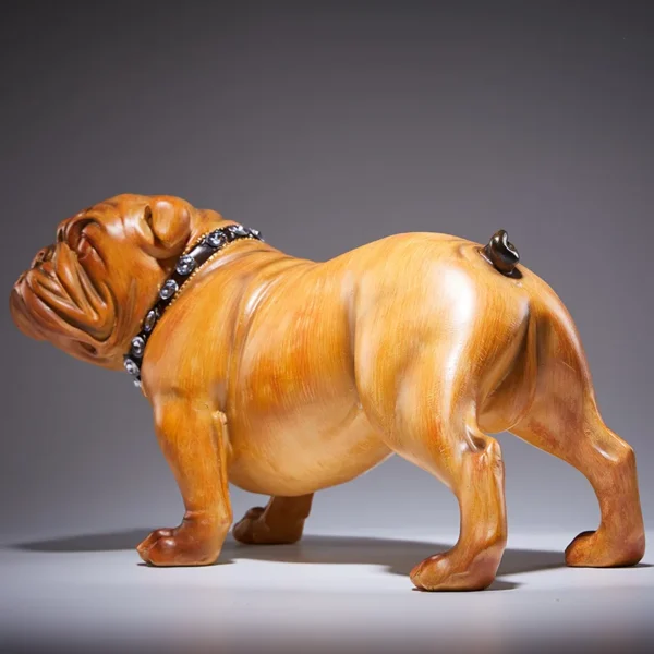 Antique Copper French Bulldog Figurine Elegant Dog Statue for Home, Office, or Living Room Decor and Gifts - Image 5