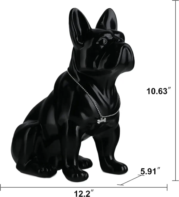 Nordic-Inspired French Bulldog Dog Statue Exquisite Resin Craftsmanship for Home Decor, a Distinctive Animal Ornament and Living Room Sculpture - Image 6