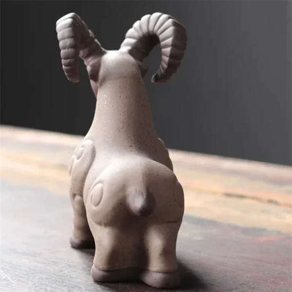 Artistic Home Decor Ceramic Animal Figurines, Tea Tray Accessories Unique Sheep Ornaments for a Charming Ambiance - Image 5