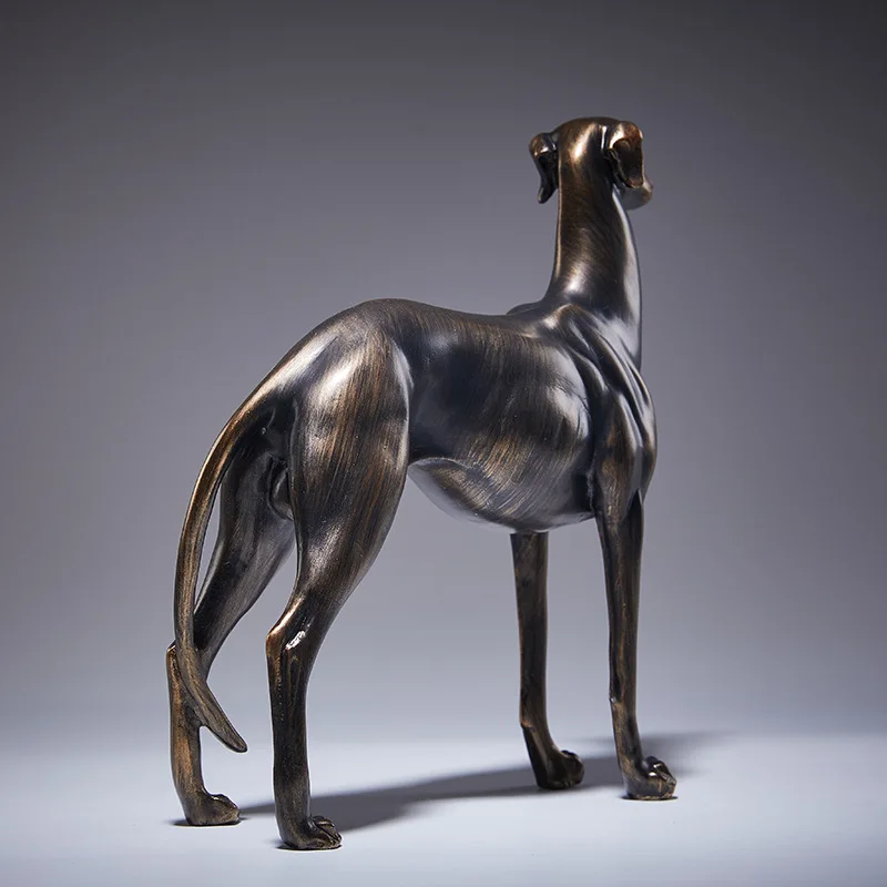 Antique Copper French Bulldog Figurine Elegant Dog Statue for Home, Office, or Living Room Decor and Gifts
