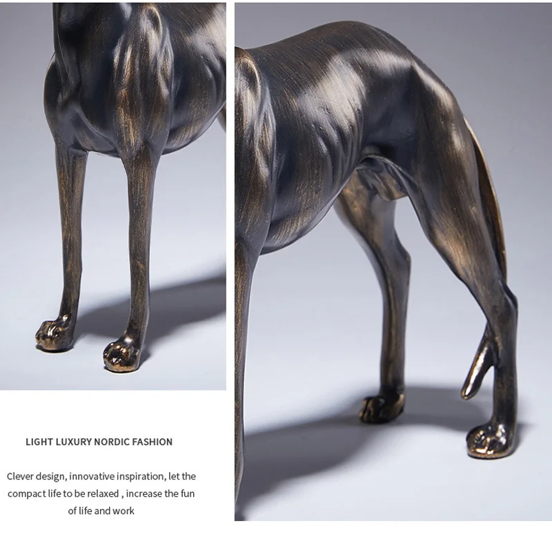Antique Copper French Bulldog Figurine Elegant Dog Statue for Home, Office, or Living Room Decor and Gifts