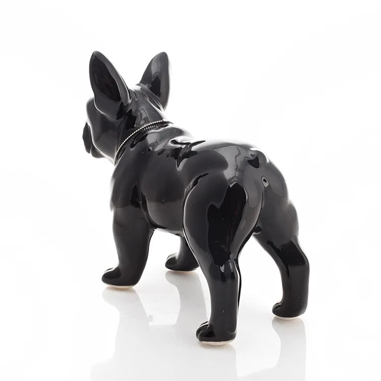 Nordic-Inspired French Bulldog Dog Statue Exquisite Resin Craftsmanship for Home Decor, a Distinctive Animal Ornament and Living Room Sculpture