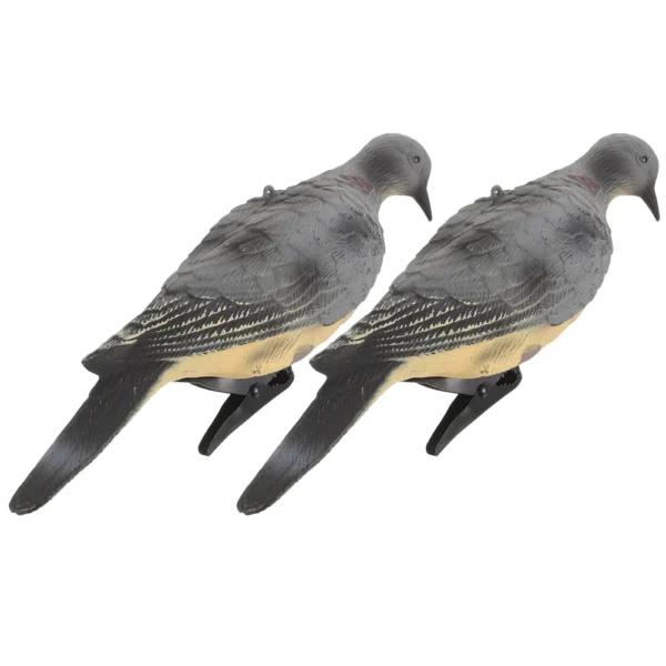 Pair of Outdoor Bird Sculptures Elegant Avian Figurines for Garden Decoration