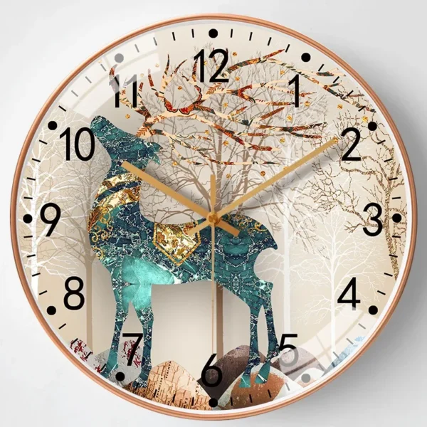 Modern 20cm Wall Clock Stylish Timepiece for Bedroom or Living Room with Silent Battery Operation