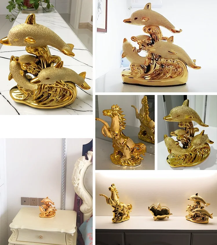 Ceramic Fish Ornaments Unique Wedding Decor Crafts for Creative Room Decoration and Handicraft Enthusiasts