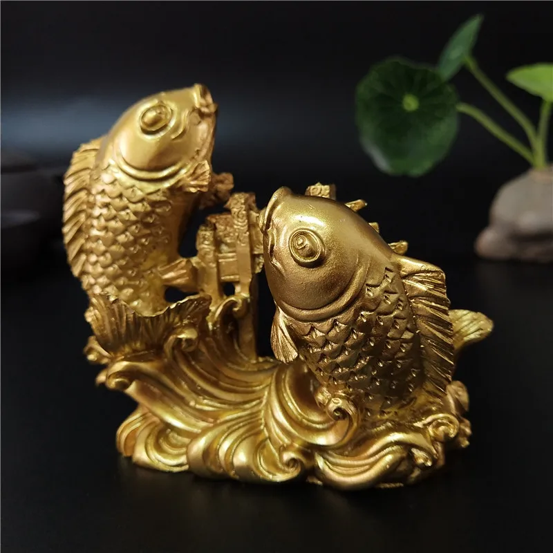 Hand-Carved Gold Buddha Statues: Elevate Your Home Decor with Stunning Fish Ornaments