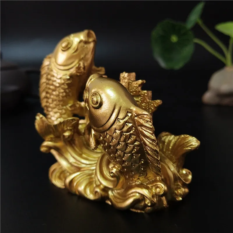 Hand-Carved Gold Buddha Statues: Elevate Your Home Decor with Stunning Fish Ornaments
