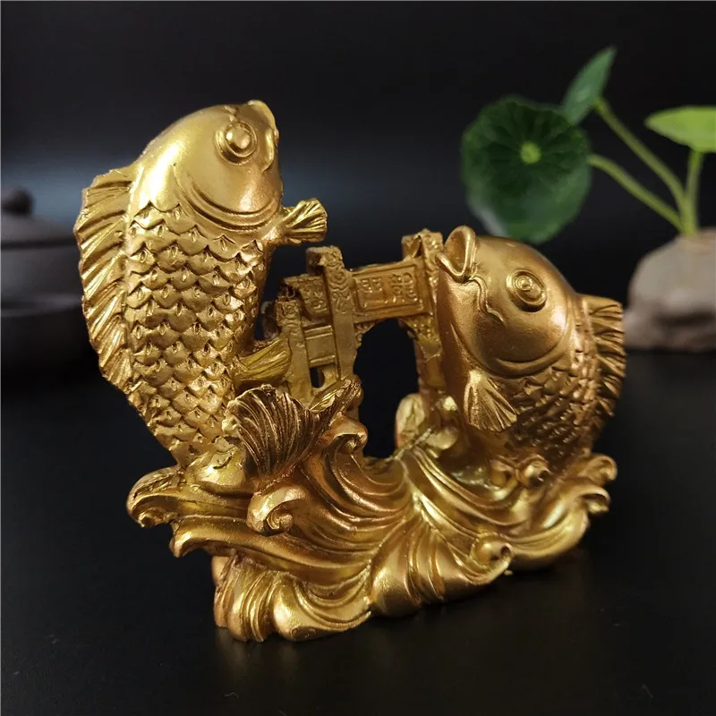 Hand-Carved Gold Buddha Statues: Elevate Your Home Decor with Stunning Fish Ornaments