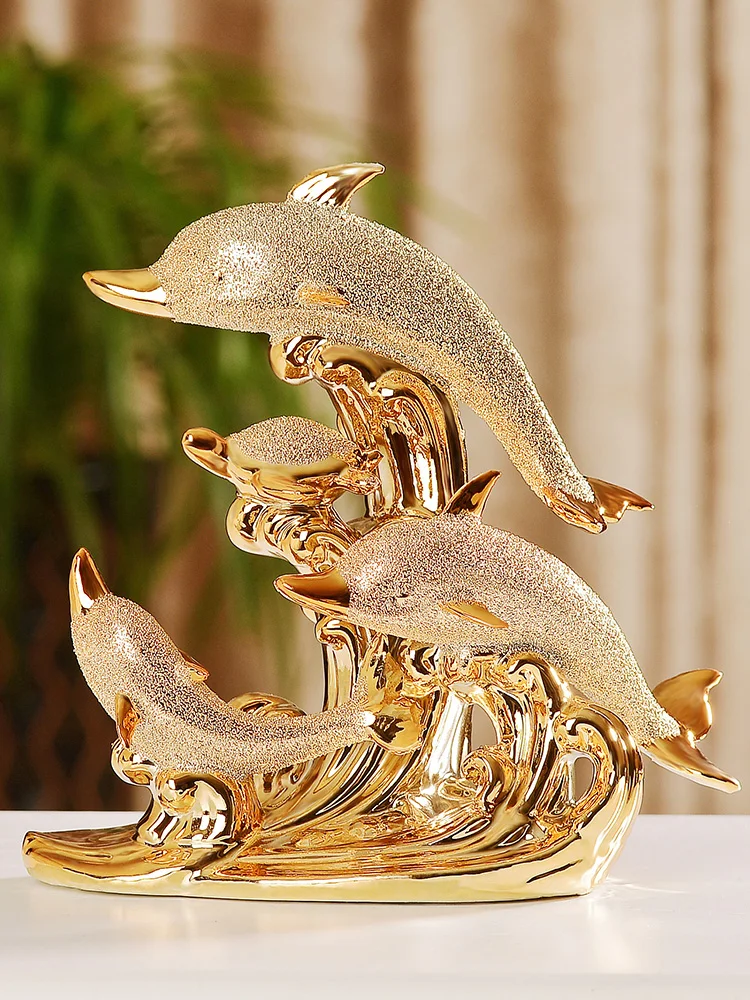 Ceramic Fish Ornaments Unique Wedding Decor Crafts for Creative Room Decoration and Handicraft Enthusiasts