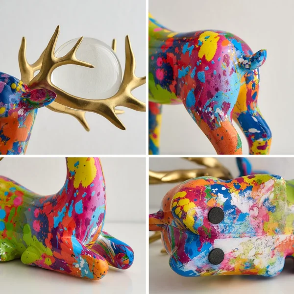 Modern Nordic Deer Sculpture Stylish Desk Ornament for Living Room Decor - Image 5