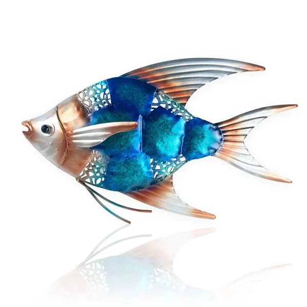 Exquisite Metal Fish Ornaments Perfect for Garden Decoration, Pond Enhancement, and Lawn Sculptures - Image 2