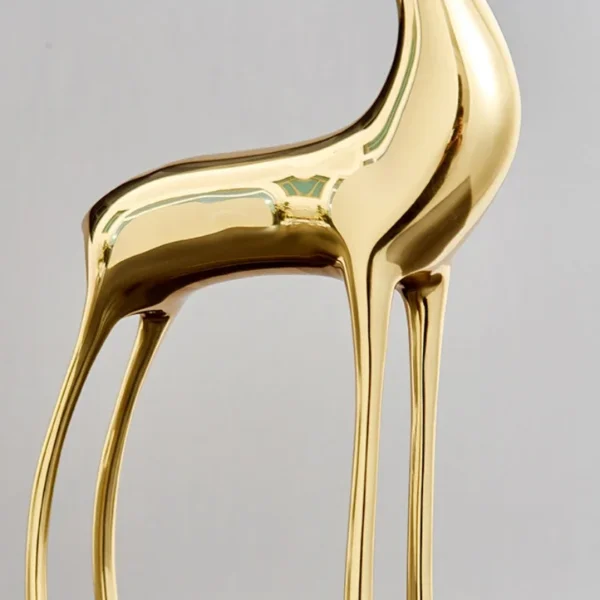 Luxurious Pure Copper Fortune Deer Decoration: Ideal Brass Gift for Parties, Birthdays, and Holidays; Elevate Your Living Room Décor - Image 6