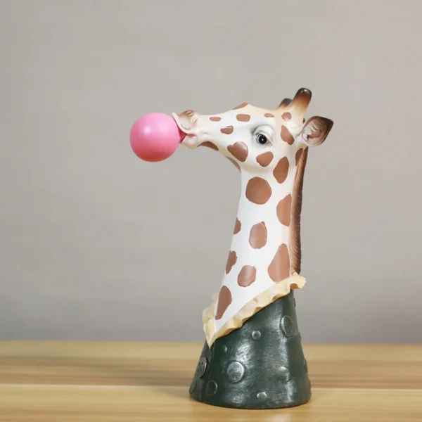 Resin Succulent Plants Flower Planter Plant Pot Vases Basket Cartoon Animal Head Sculpture Zebra and Giraffe Statue Home Decoration - Image 3