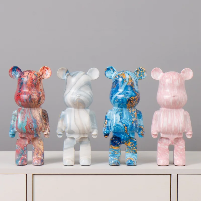 Unique Bear Statue Figure Violent Bear Plating Statues Room Decorations Gifts