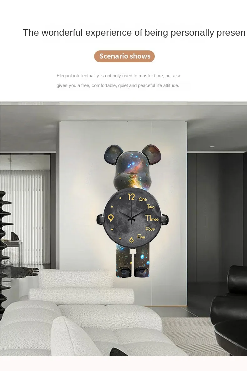 Pendulum Clocks in Creative Cartoon Designs – Modern, Silent, and Stylish Wall Timepieces for Your Living Room Decor