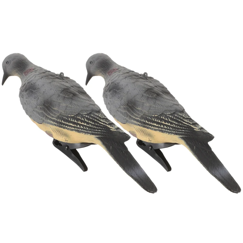Pair of Outdoor Bird Sculptures Elegant Avian Figurines for Garden Decoration