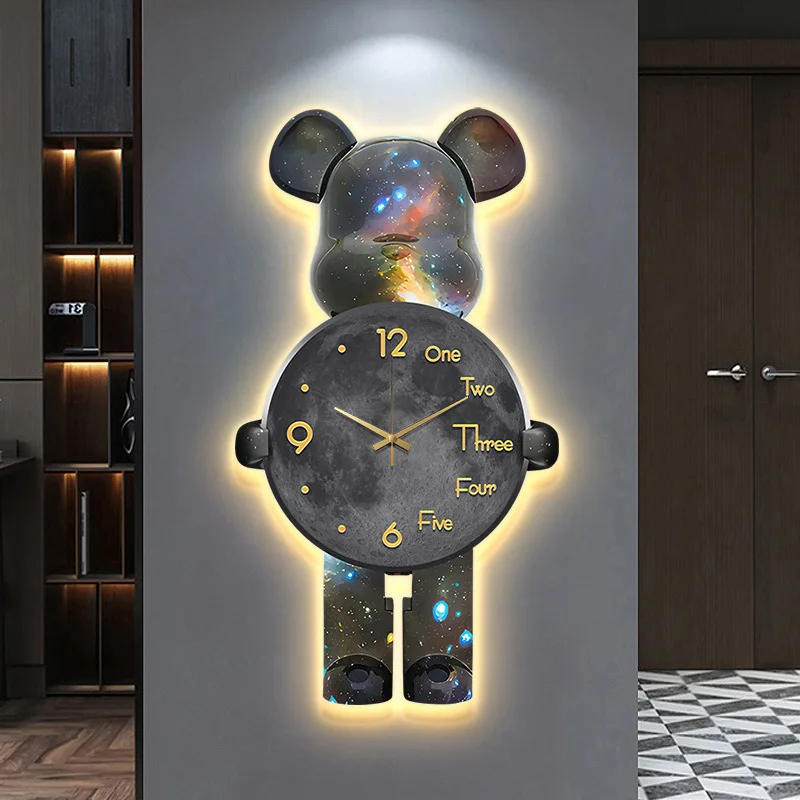 Pendulum Clocks in Creative Cartoon Designs – Modern, Silent, and Stylish Wall Timepieces for Your Living Room Decor