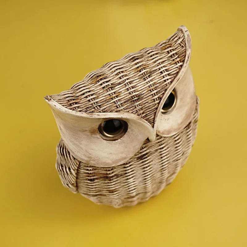 Exquisite Resin Owl Sculpture Perfect Table or Desk Ornament for Home Decor and Living Room Interior