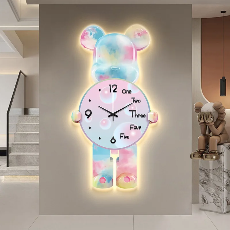 Pendulum Clocks in Creative Cartoon Designs – Modern, Silent, and Stylish Wall Timepieces for Your Living Room Decor