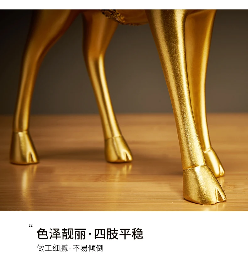 2p Deer Statue Decoration for Porch and Living Room TV Cabinet, Small Furniture, and Housewarming Gift