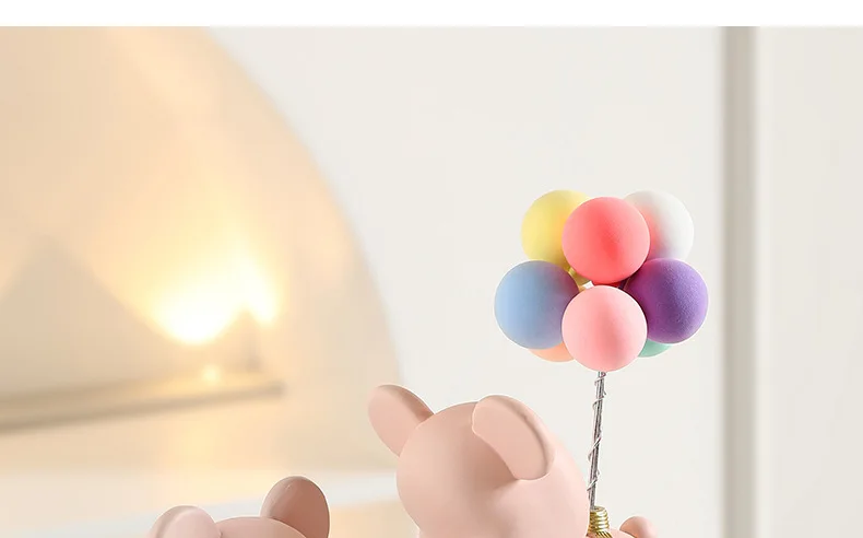 Adorable Bear Statue Desktop Small Decoration for TV Cabinet, Living Room, Bedroom: Home Artwork, Office Decor, and Cute Healing Gift