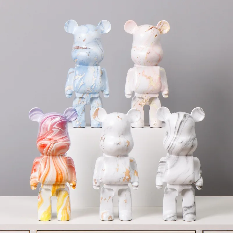 Unique Bear Statue Figure Violent Bear Plating Statues Room Decorations Gifts