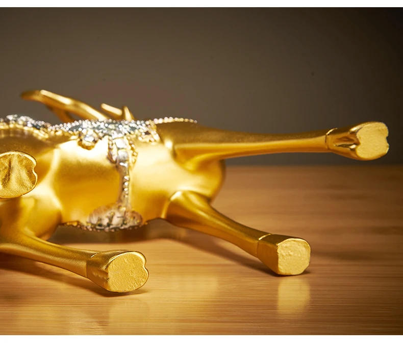2p Deer Statue Decoration for Porch and Living Room TV Cabinet, Small Furniture, and Housewarming Gift