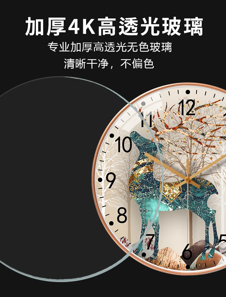 Modern 20cm Wall Clock Stylish Timepiece for Bedroom or Living Room with Silent Battery Operation