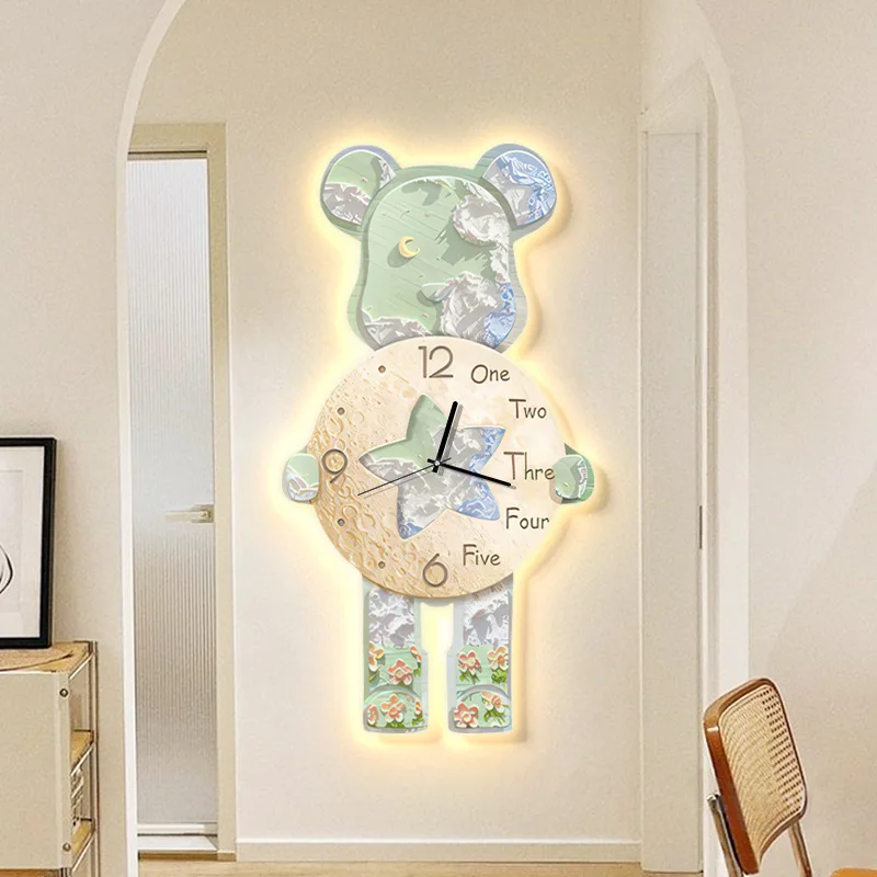Pendulum Clocks in Creative Cartoon Designs – Modern, Silent, and Stylish Wall Timepieces for Your Living Room Decor