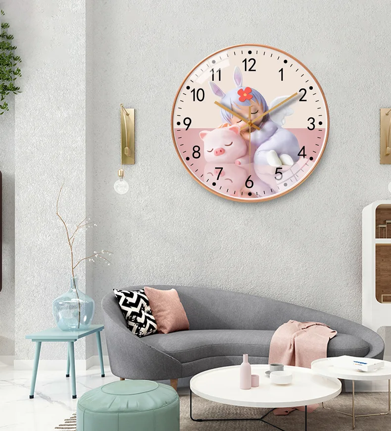 Modern 20cm Wall Clock Stylish Timepiece for Bedroom or Living Room with Silent Battery Operation