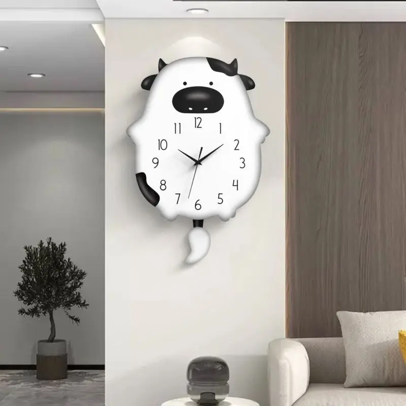 Pendulum Clocks Whimsical Sheep-Inspired Wall Decor for Living and Children's Rooms