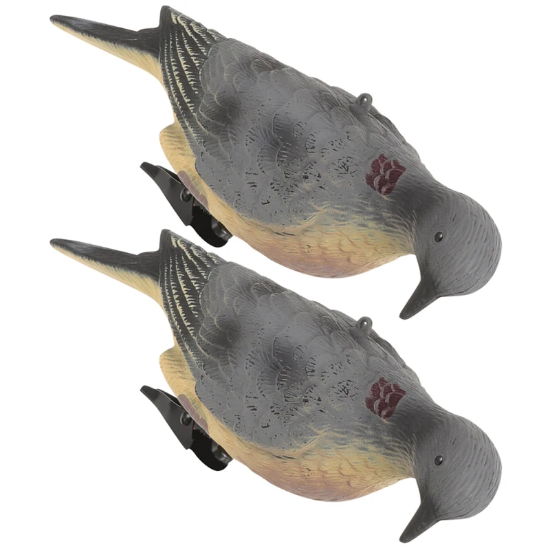 Pair of Outdoor Bird Sculptures Elegant Avian Figurines for Garden Decoration