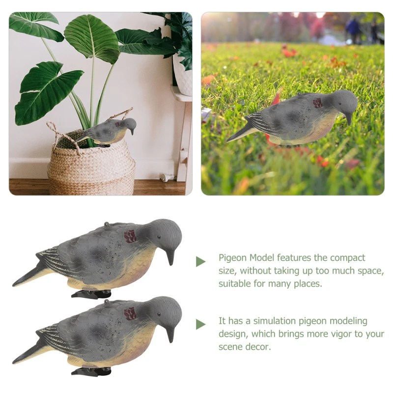 Pair of Outdoor Bird Sculptures Elegant Avian Figurines for Garden Decoration