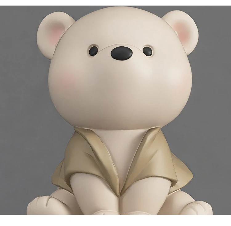 Creative Paper Plane Bear Statue Figures Cute Cartoon Resin Sculptures, Perfect Gift For Friend, Kids' Birthday Present, and Home Decoration Statuettes