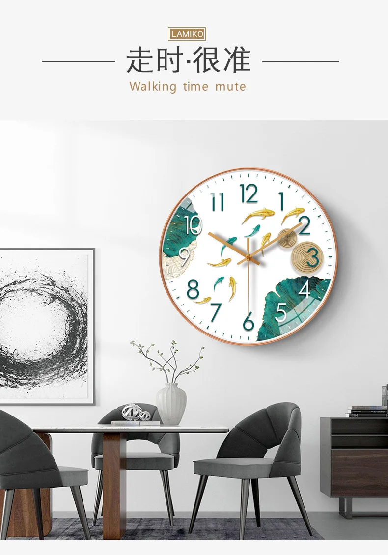 Modern 20cm Wall Clock Stylish Timepiece for Bedroom or Living Room with Silent Battery Operation