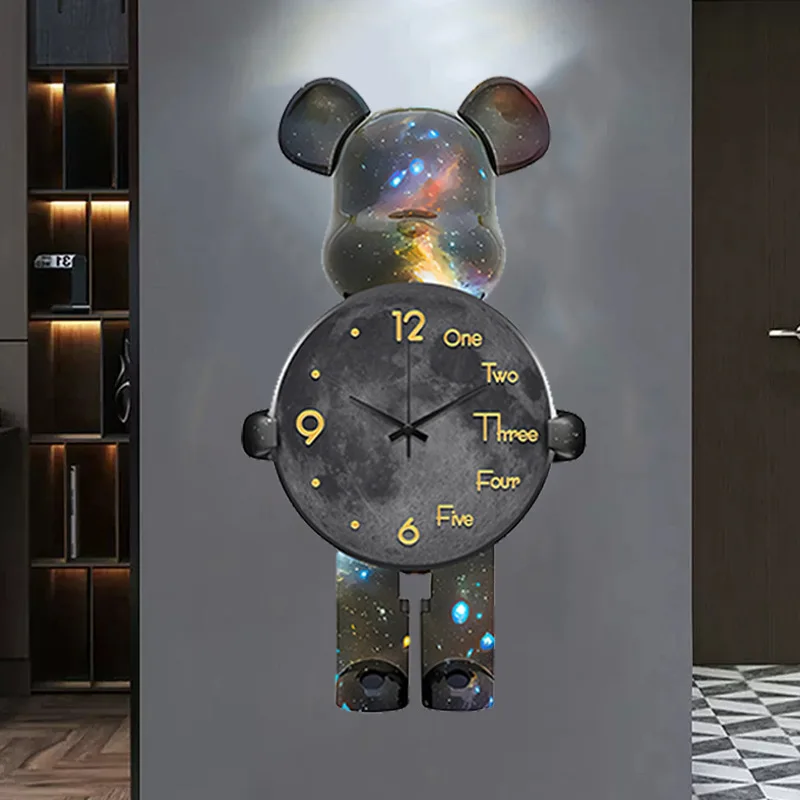 Pendulum Clocks in Creative Cartoon Designs – Modern, Silent, and Stylish Wall Timepieces for Your Living Room Decor