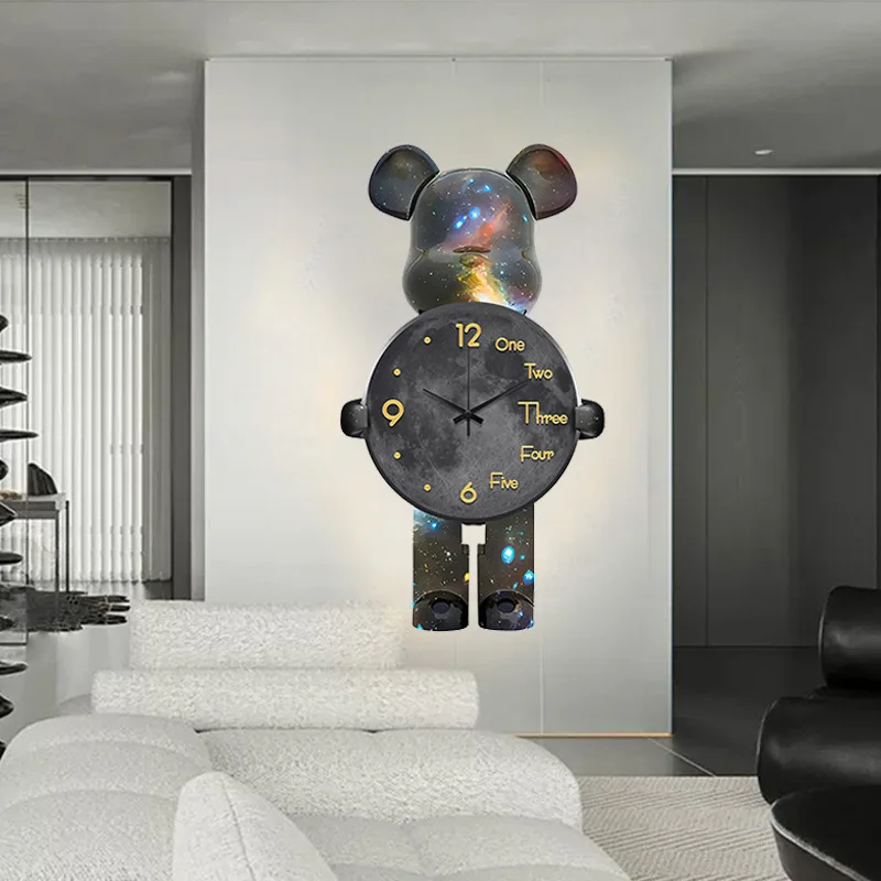 Pendulum Clocks in Creative Cartoon Designs – Modern, Silent, and Stylish Wall Timepieces for Your Living Room Decor