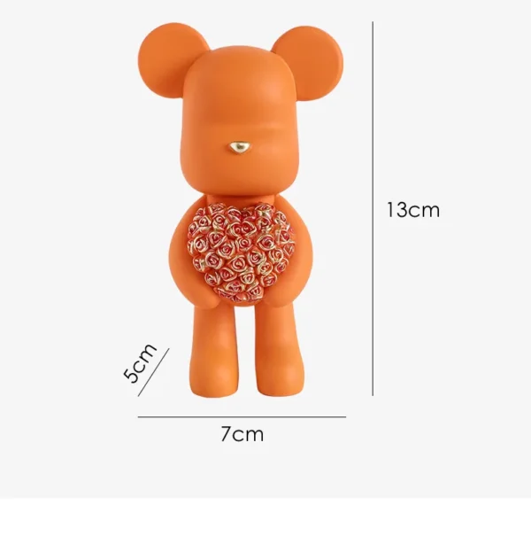Adorable Bear Statue Desktop Small Decoration for TV Cabinet, Living Room, Bedroom: Home Artwork, Office Decor, and Cute Healing Gift - Image 7
