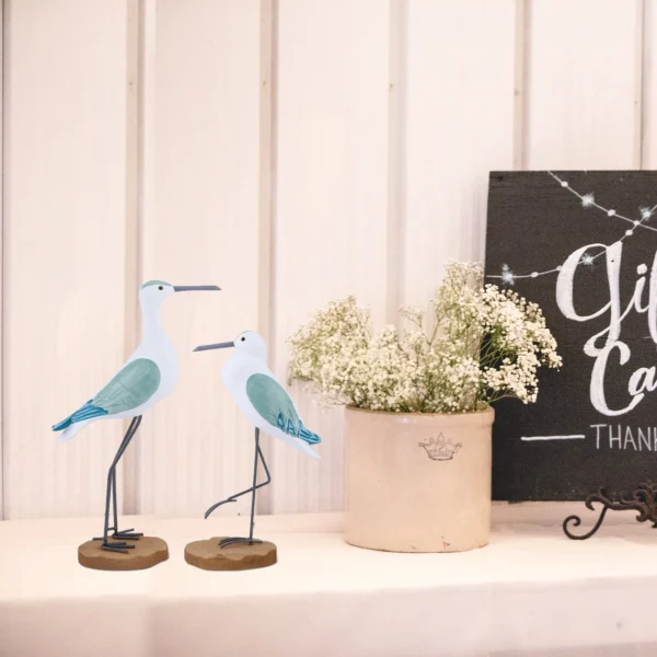 Seagull Bird Sculpture - A Wooden Ornament for Coastal Sea Decor, Garden, Desktop, and Home - Image 5